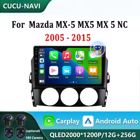 Android OS Wireless Carplay Multimedia Player For Mazda MX-5 MX5 MX 5 NC 2005 - 2015 Auto GPS Naviga