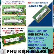 LAPTOP COMPONENTS 8GB DDR4 LAPTOP Ram Hynix / Samsung / Kington Bus 2666Mhz PC4 2666 1.2V For Comput