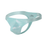 Men Men's Thong Ice Silk Men's Underwear Thin Low-Waist Transparent t-Pants Large Pouch Bag gay Unde