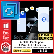 AOMEI Backupper 8.3.0 + WinPE ISO Edition  Professional Technician Technician Plus Server  | Windows