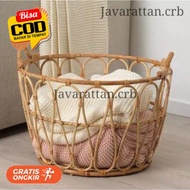 Laundry Basket Round Rattan Laundry Basket Multipurpose Rattan Basket Laundry Basket Rattan