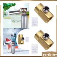 [PerfkMY] Brass Soda Stream Adapter TR21-4 to CGA320 Bottle Connector for CO2 Machine Easy Installat