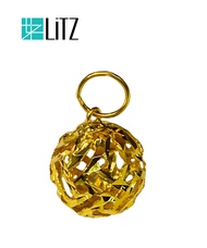 LITZ 916 (22K) Gold Ball Pendant GP0304 (1.21g+/-)
