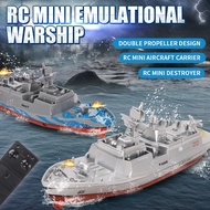 Remote Control Battleship, Waterproof Educational Toys Challenger Aircraft Carrier - RC Boat Aircraf