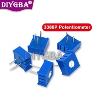 10PCS 3386P Potentiometer Precision Adjustable Resistance 103 100 200 500 Ohm 1K 2K 5K 10K 20K 50K 1