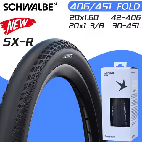 New Schwalbe SX-R 406/451 BMX Bike Tire 20inch Small Wheel Folding Bicycle Superlight Tire 20x1.60/1