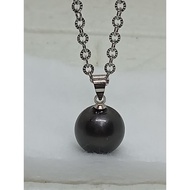 liontin mutiara air Laut hitam Tahiti grade A mutiara air Laut black tahitian pearls
