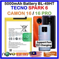Grade A++ 5000mAh Battery BL-49HT Compatible For TECNO SPARK 6 / Camon 16 / Camon 16 Pro