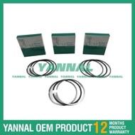 Quality Assured 3X Piston Ring STD For Yanmar 3T75U Excavator engine parts
