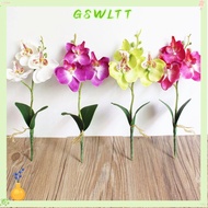 GSWLTT Artificial Flowers Beautiful Silk Bridal Decor Handmade Phalaenopsis Bouquet