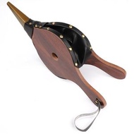 雜乜鋪 - 簡約復古風 手動木質風箱 方便快速 操作方便手動持續保持風力氣流 波紋壁爐鼓風機皮老虎戶外BBQ工具 燒烤用品戶外烹飪風扇鼓風機