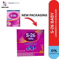 (New Stock) Wyeth S26 baby Step 1 200g (Milk Formula) / Infant Formula Langkah 1 0-12 bulan (Exp: 31