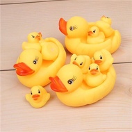 Family Yellow Duck Bath Toy Swimming Shower Baby Mini Yellow Duck Children's Educational Toy Squeeze