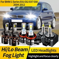 2PCS Canbus D1S HID LED Headlight Bulb H7 Hi/Lo Beam Lamp H11 Fog Front Lights White For BMW 1 Serie