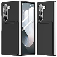 Card Pocket Anti-Drop Hard Plastic Folding Funda Cover for Samsung Galaxy Z Fold7 5G Fold6 Fold 7 Fo