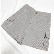 D 002 Jeans Shorts Striped Cargo Pattern (Side Can) Elastic Waist Length 15-16 Inches There Are 4 Co