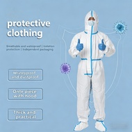 Non Woven Isolation Gown Disposable Thickened Isolation Gown PE/PP Gaun Pengasingan Bukan Tenunan