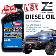 Red Line Professional-Series 5W40 Diesel Fully Synthetic Engine Oil CK4 1Qt Redline