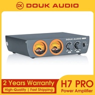 Douk Audio H7PRO HiFi Class D TPA3255 Balanced XLR Amplifier Digital Stereo Home Power Amp with VU M