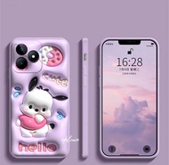 [UV19] Softcase Macaroon Realme C51 C53 Motif Tidak Timbul | Case HP Realme C51 C53 | Case Realme C5