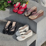 Ohododee Polka Dot Retro Wedges Classic Sandals ST127