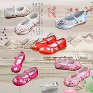 Hanfu Wear Matching Shoes Women's Ancient Shoes Ancient Costume Hanfu Shoes Women Embroidered Shoes Flat Casual Women's Shoes Daily