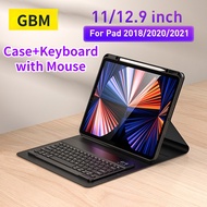 Bluetooth Keyboard Case with mouse For iPad 7th 8th 9th Gen 10.2 iPad air4 air5 10.9 Pro 11 Case Tablet Cover Trackpad ipada mini Case for iPad 10th 2022 10.9 Mini 4/5/6