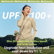 Beneunder AL819, Slim-Fit Sun Hoodie UV Jacket Windbreaker Jacket, UPF100+, Machine Washable, Full C
