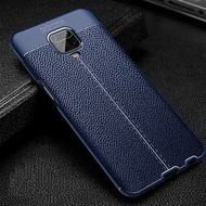 เคสฝาหลังสำหรับ Xiaomi Redmi Note 9S / Note 9 Pro ลายธุรกิจลิ้นจี่เคสโทรศัพท์พื้นผิวหนังป้องกันซองนุ่มกันกระแทกลื่น