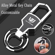 Toyota Alphard Car Keychain Anti Loss Stainless Steel Creative Personalized Remote Control Keychain 