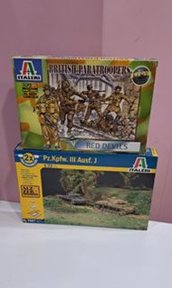Italeri.1/72.英傘兵及德軍坦克.