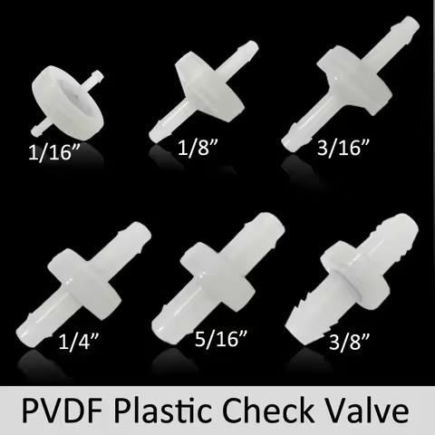 5~100PCS ozone check valve pvdf one way non-return valve for O3 reverse valve for air water purifier
