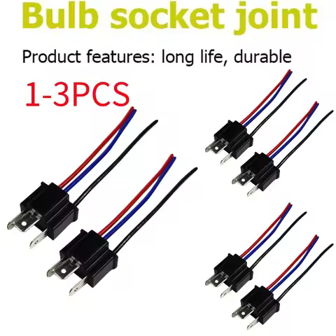 1-3Pairs High Quality 9003 H4 Connector Auto Car Bulb Sockets Wiring Harness Headlight Male Plug Pow