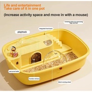 Hamster Cage 1 Set Portable Hamster Cage Transparent Hamster Cage