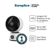 EuropAce 8" Deluxe DC Circulation Fan | EDF9831D | Our Most Powerful Desk Fan, Up to 360° Oscillatio