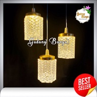 Lampu Dekorasi Prisma Gantungan Akrilik Kristal 1 Set Isi 5 Lampu Kristal Indoor Outdoor Hiasan Dekorasi Pelaminan Home Decor Wedding