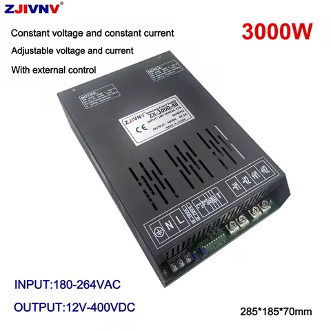 3000W Switching Power Supply Full Range Adjsutable SMPS with Enternal Control AC 180-264V to DC 0-12