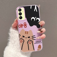 Casing hp For Samsung A16 4G A16 5G A25 A15 4G A15 5G Case Casing Cat Pattern Cesing HP Kasing Jelly