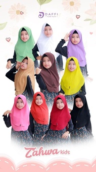 JILBAB ANAK DF 158 KIDS / ZAHWA KIDS CERUTY BABYDOLL DAFFI HIJAB