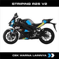 YZF NEW R25 V2 STICKER STRIPING yamaha R25 V2 lissbody striping/ SkyDesign
