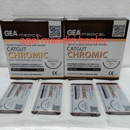 CATGUT CHOROMIC 2/0+ JARUM GEA/BENANG JAHIT OPERASI/CATGUT CROMIC