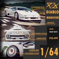 1:64 404 ERROR MODEL - Lamborghini Diablo Modified White