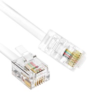 RJ45 to RJ11 Cable, 6 Feet Phone Jack to Ethernet Adapter RJ11 6P4C Male to RJ45 8P8C Male Connector
