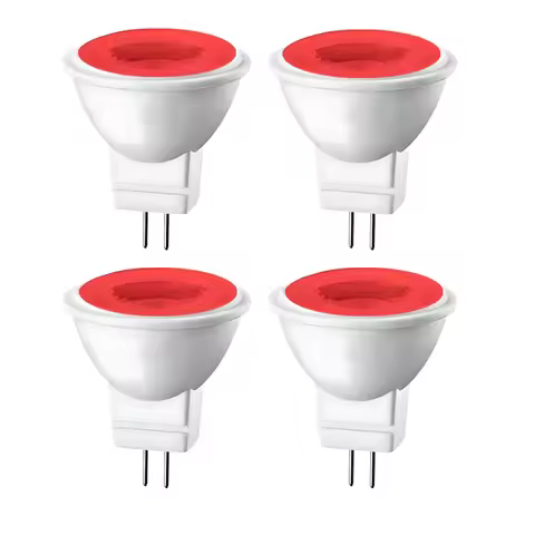 4x 12V MR11 GU4 LED Light Bulb 3W 35mm 1.38inches for Landscape Light Christmas Tree Fiber Optic Lig