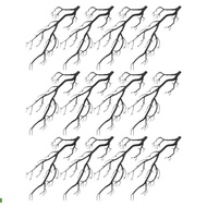 12pcs Faux Antler Dried Twigs - Artificial Branches Halloween Decorative Tree Branches For Crafts Va