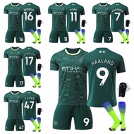 2025-26 Season Manchester City F.C. Fourth Away Sports Jersey Marmoush Erling Haaland Doku Rodri Kev