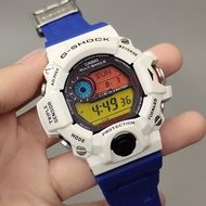 GW-9400 RANGEMAN #23 WHITE CASING & BLUE STRAP #AUTO LIGHT #POWER SAVE