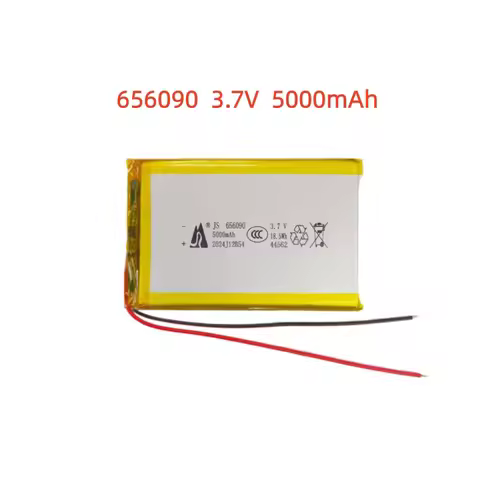 3.7V 5000mah Rechargeable Lithium Polymer Battery 656090 for Power Bank Hand Warmer Camping Light PC
