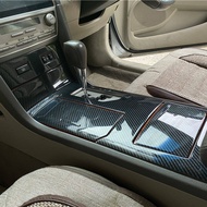 ฝาครอบตกแต่งภายในรถสำหรับ Toyota Camry 2006-2011ตัวป้องกัน XV40ฝาครอบคาร์บอนไฟเบอร์คอนโซลกลางแผ่นเกียร์ภายในสวิตช์เปิดปิดหน้าต่างตัดประตู Acv40 2007 2008 2009 2010