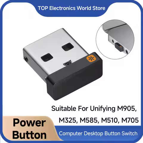 USB Receiver For Logitech Unifying - 2.4 GHz Wireless Dongle For Mouse Keyboard, For All Unifying De